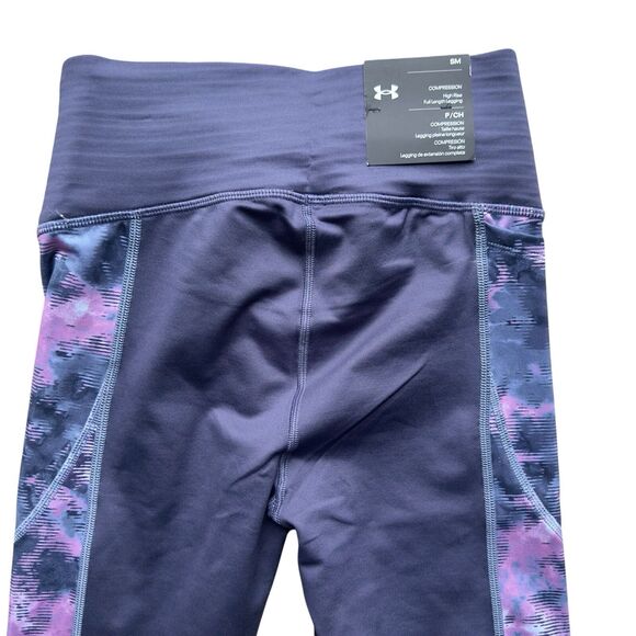 Under Armour Women’s Leggings Small High Rise Compression Purple - Picture 9 of 15